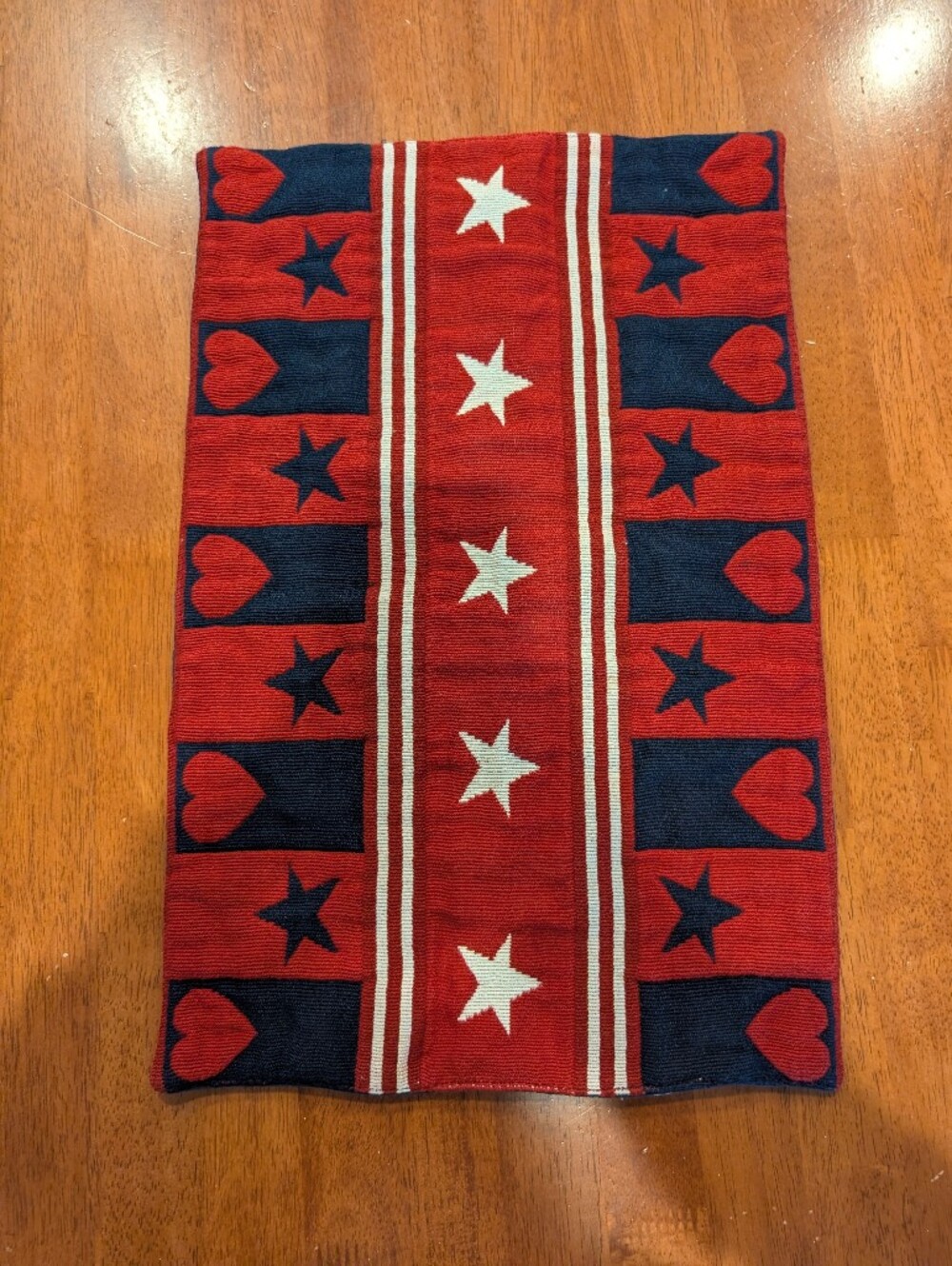 Sonoma Red, Navy and White Patriotic Placemat, Coffee Table Mat